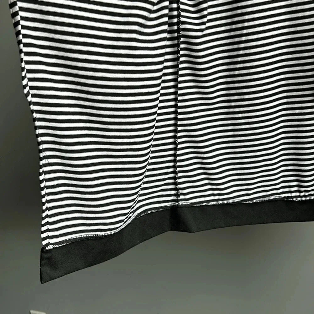 Black & White Striped Cardigan | Open Cardigan | Striped Cardigan | Stripes - Picture 3 of 5